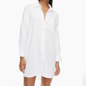Aritzia Wilfred boyfriend linen dress